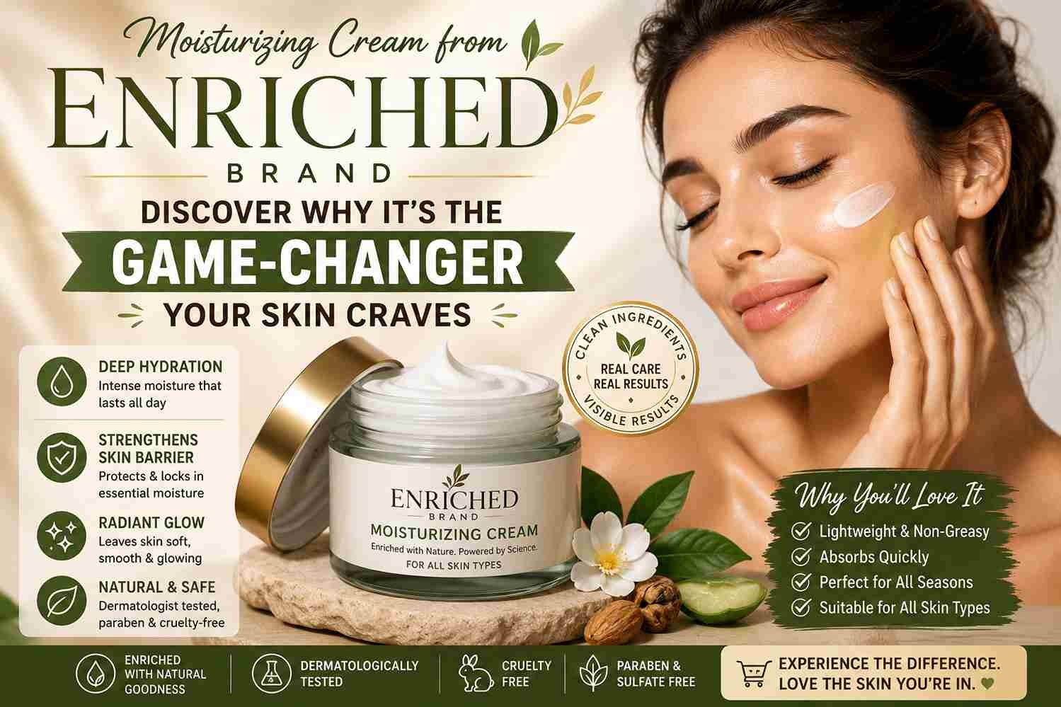 Moisturizing Cream from Enriched Brand: Discover Why It’s the Game-changer Your Skin Craves